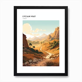 Lycian Way Turkey 3 Hiking Trail Landscape Poster Art Print