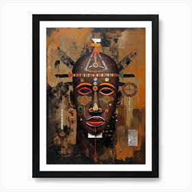 Cultural Mosaic: Patterns and Symbols of Africa Art Print