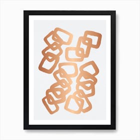 Copper Rectangle Chain 2 Poster