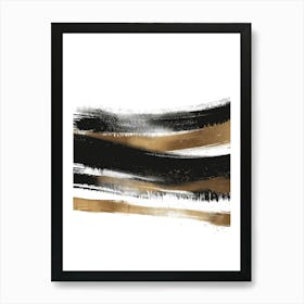 Abstract Brush Strokes Painting Art Print