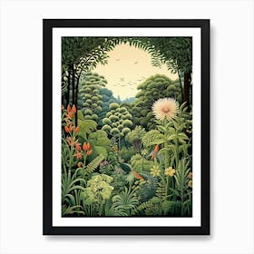 Royal Botanic Garden Melbourne Henri Rousseau Style Art Print