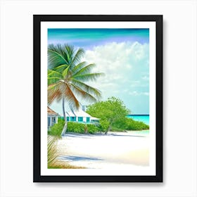 Andros Island Bahamas Soft Colours Tropical Destination Art Print
