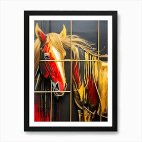 Horse Painting Art Print