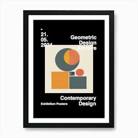 Geometric Design Archive Poster 11 Art Print