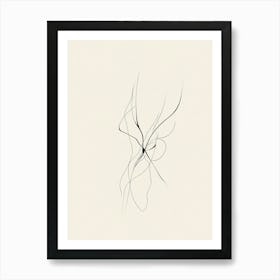 Line Drawing Of A Woman 1 Art Print