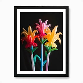 Bright Inflatable Flowers Bee Balm 1 Art Print