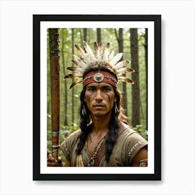 Indian Warrior 5 Art Print