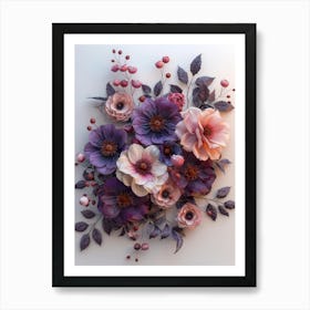 Flowers 3d Art Print