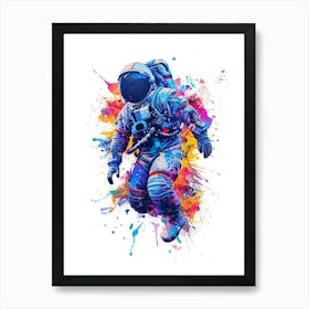 Astronaut In Space 2 Art Print