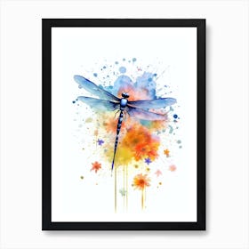 Sunset Dragonfly 5 Art Print