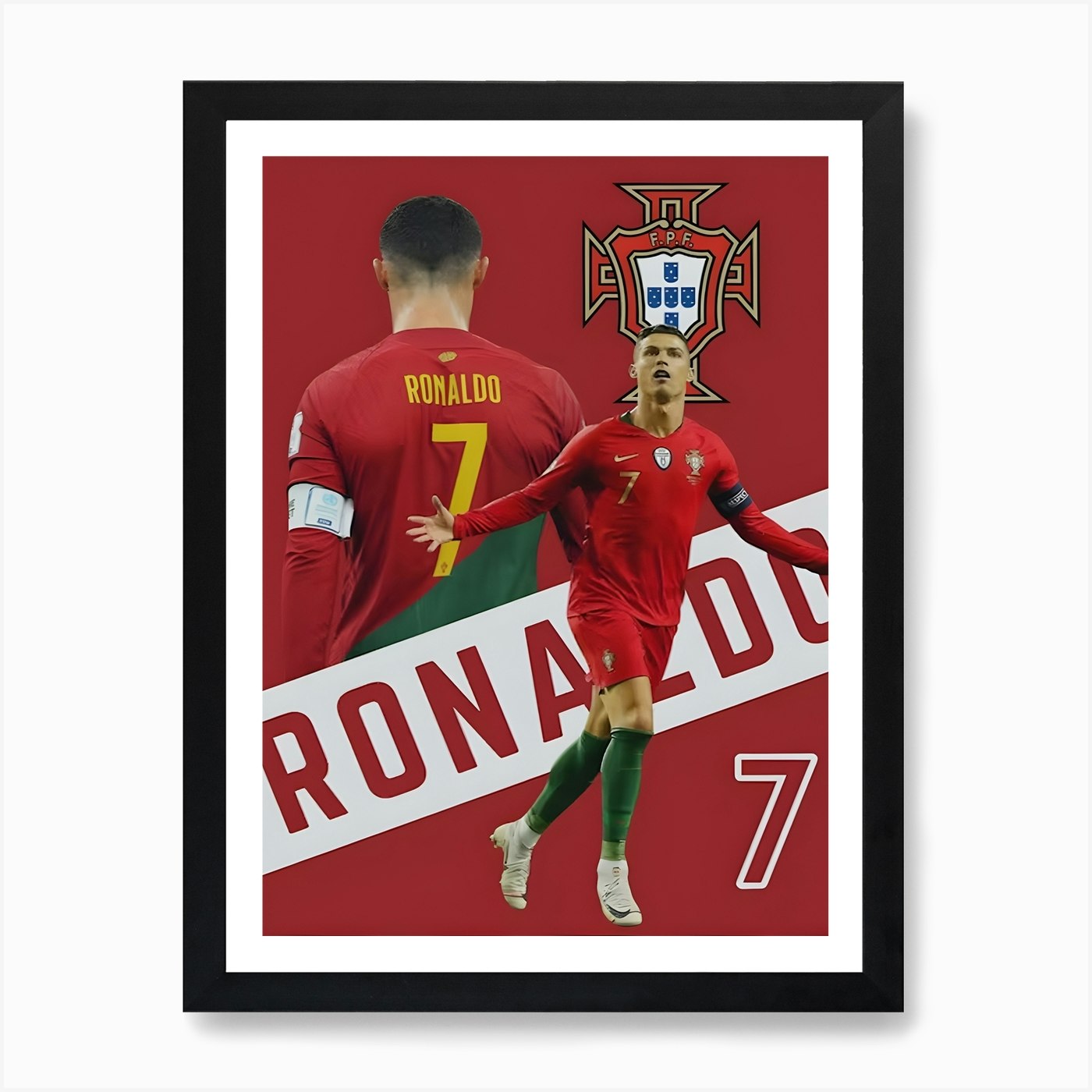 Lionel Messi Cristiano Ronaldo posters & prints by KunStudio