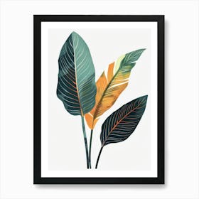 Tropical Leaves 116 Art Print