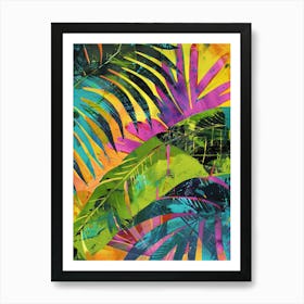 Tropical Leaves Canvas Print Art Print