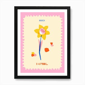 March Birthmonth Flower Daffodil Poster