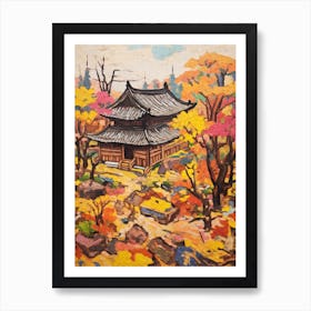 Autumn Gardens Painting Tofuku Ji Japan 3 Art Print