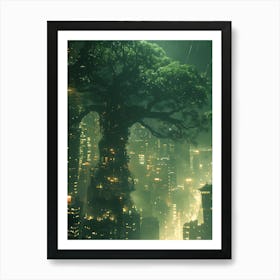 Fantasy Tree In The Middle 3 Art Print