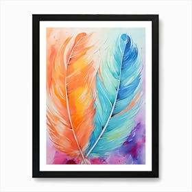 Feathers Of Love Art Print