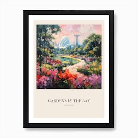 Gardens By The Bay Singapore Vintage Cezanne Inspired Poster Art Print