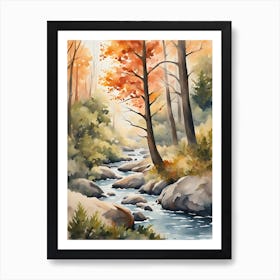 Autumn In The Woods 4 Art Print