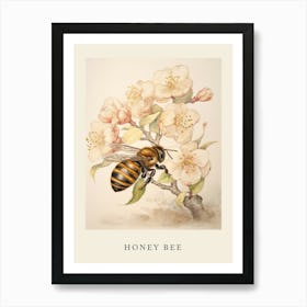 Beatrix Potter Inspired  Animal Watercolour Honey Bee 2 Art Print