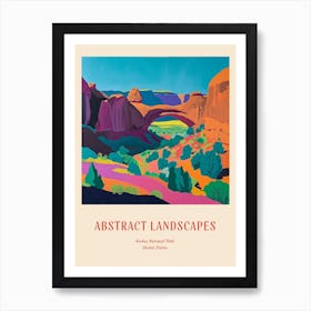 Colourful Abstract Arches National Park Usa 3 Poster Art Print