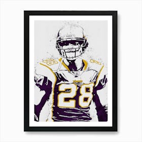 Adrian Peterson Minnesota Vikings Art Print