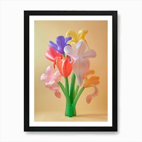 Dreamy Inflatable Flowers Iris 2 Art Print