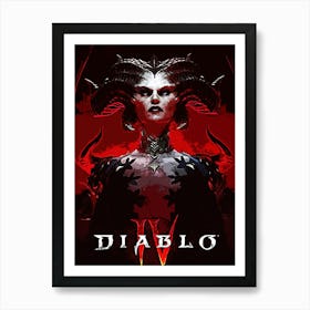 Diablo Iv lilith Art Print