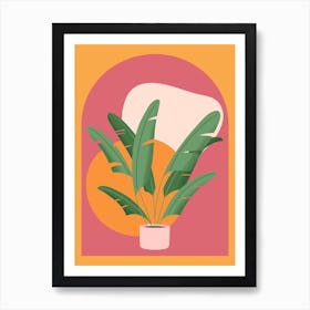 Orange Plant Poster Art Print