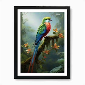 Vivid Canopy: Resplendent Quetzal Wall Print Art Print