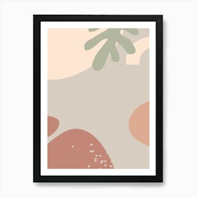 Abstract Painting. Desert - boho travel pastel vector pattern Art Print