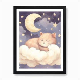 Sleeping Baby Kitten 3 Art Print