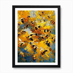 Swarm Of Bees 2 Painting Art Print