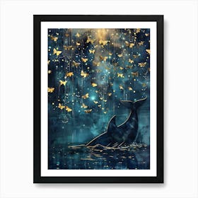 Whale In The Sky 1 Art Print