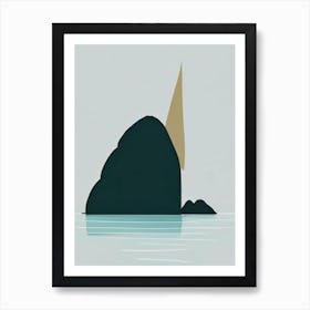 Raja Ampat Indonesia Simplistic Tropical Destination Art Print