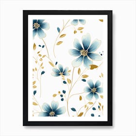 Floral Tapestry Art Print