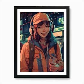 Lofi Girls 1 Art Print