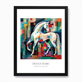 Franz Marc Inspired Horses Collection Painting 09 Art Print