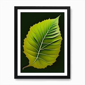 Poplar Leaf Vibrant Inspired 2 Art Print