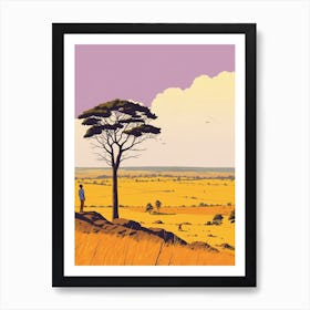 Zimbabwe 3 Travel Illustration Art Print