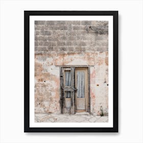 Vintage Door, Italy Art Print