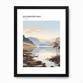 The Lake Districts Ullswater Way England 3 Hiking Trail Landscape Poster Poster