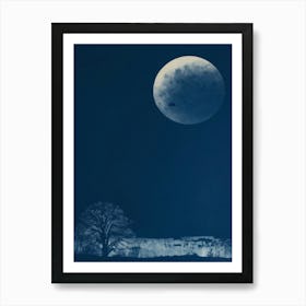 Moon Over A Field Poster