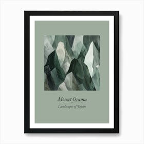 Landscapes Of Japan Mount Oyama Art Print