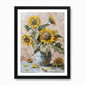 A World Of Flowers Sunflowers 2 Painting Art Print