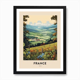 Gr54 France Vintage Hiking Travel Poster Art Print