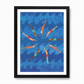 Swimmers Art Print