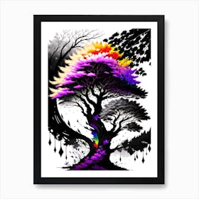 Rainbow Tree 4 Art Print