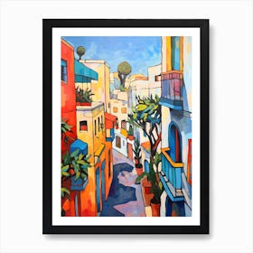 Tel Aviv Israel 3 Fauvist Painting Art Print