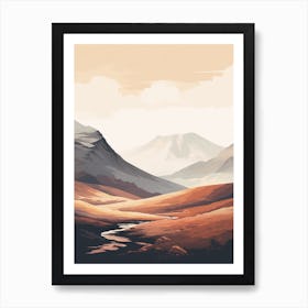 Ben Nevis Scotland 1 Hiking Trail Landscape Art Print